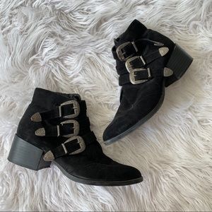 Western Buckle Booties